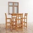 thumbnail image 1 of vidaXL 5 Piece Outdoor Bar Set Solid Acacia Wood, 1 of 5