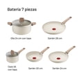 thumbnail image 2 of Batería T-fal Stone White 7 piezas, 2 of 5
