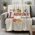 thumbnail image 2 of Laundry Room Blanket Soft Cozy Warm Twin Blanket for Bed, Plush Fuzzy Flannel Fleece Blankets for Sofa, Rustic Farmhouse Washing Machine Clothes Throw Blankets for Couch, Gifts for Men, 60"x80", 2 of 9