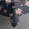 thumbnail image 5 of Pioneer Flower Floral Print Pattern Square Tablecloth, Waterproof Wipeable Spillproof Washable Table Cover for Home Kitchen Party Decor, 60"x60", 5 of 6
