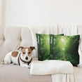thumbnail image 4 of Ambesonne Green Throw Pillow Cover 2 Pack, Way in Jungle of Malaysia, 16", Green, 4 of 7