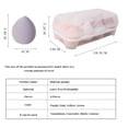 thumbnail image 4 of Makeup Sponge Set Plastic Box Sponge Set Makeup Puff With Holder Soft Sponge (8 sponges, Pink), 4 of 5