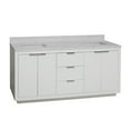 thumbnail image 3 of Stockholm 72" Bathroom Vanity with White Cabinet and Engineered Marble Top, 3 of 7