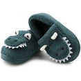 thumbnail image 5 of Kids Boys Girls Cute Cartoon Gator?Slippers?Winter Warm?Furry Animal House Shoes?Toddler?Indoor Bedroom Shoe, 5 of 6