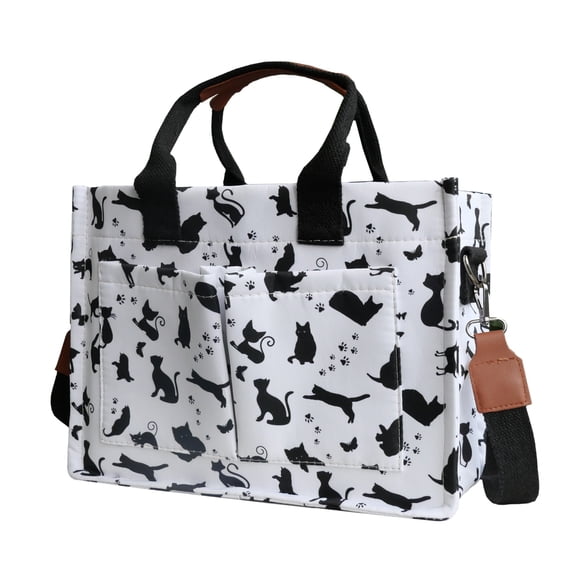 Waterproof Printed Tote Bag with Large Capacity, Lightweight Carryall Handbag for Daily Use