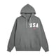 thumbnail image 3 of MHFRRA Sudadera con Capucha y Media Cremallera Estampada, Ligera, Informal, con Bolsillo Frontal Tipo Cangurera para Mayor Comodidad Diaria Gris, 3 of 3