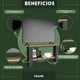 thumbnail image 5 of Mueble para tv MORU Frame Latte y Negro, mueble para sala, mesa tv, centro de entretenimiento para tv,  mueble multiusos, estante para tv, 5 of 7