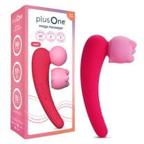 plusOne Mega Massager, Powerful Head, Additional Attachment, 15 Vibration Patters, Waterproof