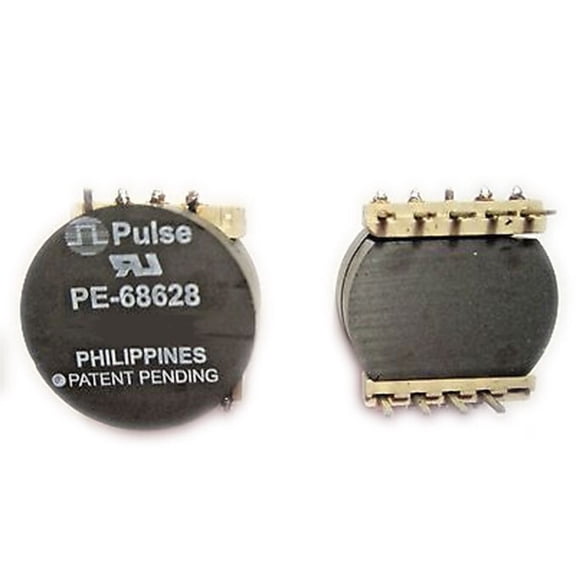 PE-68628 Transformer 1.25:1 12Ohm Prim. DCR 7Ohm Sec. DCR 10Term. PC Pin Thru-Hole