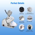 thumbnail image 4 of AOLTCUZ Electric Dual Blades 186 lbs/hr Ice Shaver Machine, 300W Ice Crusher Includes Extra Blades & Ice Pick for Home & Commercial Use, Snow Cone Ma, 4 of 8