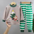 thumbnail image 2 of Gerichy Toddler Boys Girls Christmas Pajamas Dinosaur Jammies Cute Kids Cotton Sleepwear 2Pcs Set 3M-6T, 2 of 4
