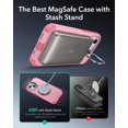 thumbnail image 4 of Funda de teléfono ESR Cyber Series con soporte para iPhone 13/14, color rosa, 4 of 7