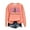 Orange, variant on asdoklhq Christmas Clearance under $5, Christmas Gifts for Women Women's Christmas Printed Round Neck Long Sleeved Top Loose Fitting Sweater