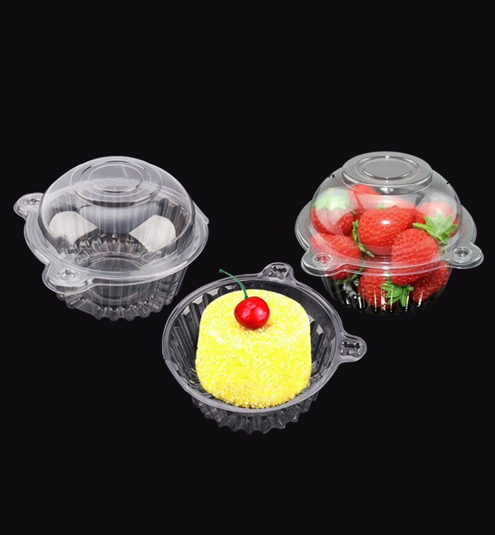 10 PC MINI CAKE DOME CLEAR PLASTIC CANDY CONTAINER SHOWER PARTY FAVORS cupcake 