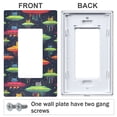 thumbnail image 3 of Yayeee Rocker Switch Wall Plate 1-Gang 4.6"x2.9" Home Decorative Outlet Cover, Colorful Space Cat, 3 of 6