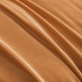 thumbnail image 2 of 3 Pieces Ultra Soft Velvet Duvet Cover Set, Cozy and Warm Bedding Comforter Cover Set, Twin Size, 1 Duvet Cover with 2 Pillow Shams, Camel, 2 of 5