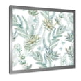 thumbnail image 2 of Designart 'Floral Seamless Pattern Succulents and Ferns Thorns' Farmhouse Framed Art Print, 2 of 4