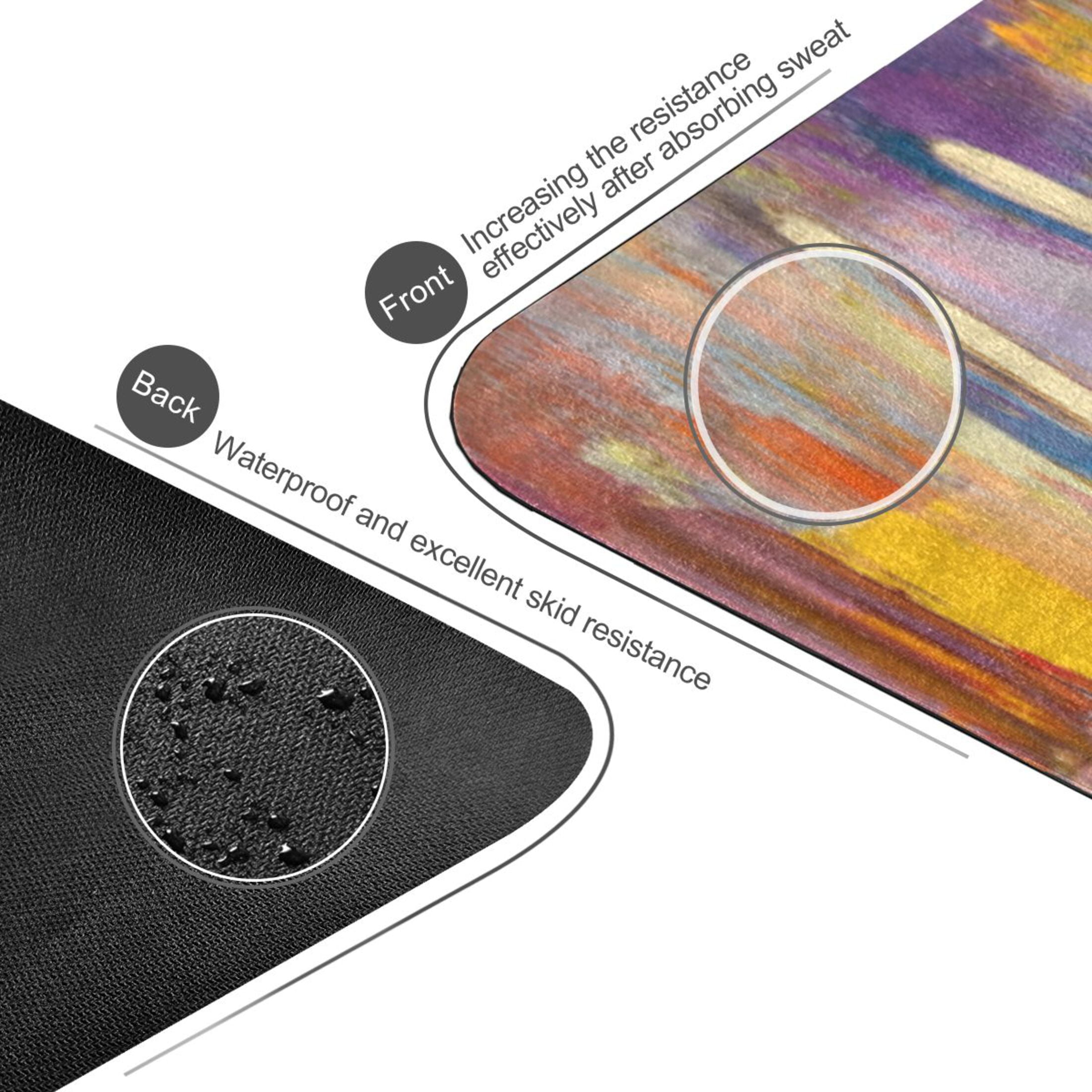 BZSMCE Yoga Mat Women Fitness Mat Colorful Love Pattern
