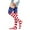 Red, variant on Clearance! Seductiva Compression Socks for Women Womens American Flag Knee High Socks Stars Stripes Over The Calf Socks Lady Short Socks 1PC