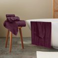 thumbnail image 4 of GLAMBURG Ultra Soft 6 Pack Cotton Towel Set, Contains 2 Bath Towels 28x55 inch, 2 Hand Towels 16x24 inch & 2 Wash Coths 12x12 inch, Ideal for Everyday use, Compact & Lightweight - Burgundy, 4 of 5
