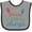 Heather and Black, variant on Inktastic Millwright Future Boys or Girls Baby Bib