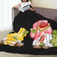 thumbnail image 6 of Vsdgher Hello Summer Gnome Ultra-Soft Micro flannel Blanket Throw Blankets for Couch Sofa, Bed (4 sizes)-50"x40", 6 of 7