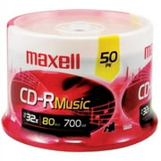 Maxell 625156 - CDR80MU50PK 80-Minute Music CD-RS (50-Ct Spindle)
