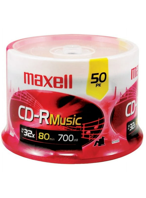 Maxell 625156 - CDR80MU50PK 80-Minute Music CD-RS (50-Ct Spindle)
