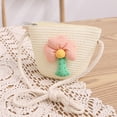 thumbnail image 4 of 56-58 cm circunferencia del sombrero protector solar femenino sombrero de paja y bolsa de paja conjunto con cuerda a prueba de viento lindo sombrero protector solar de salida, 4 of 5