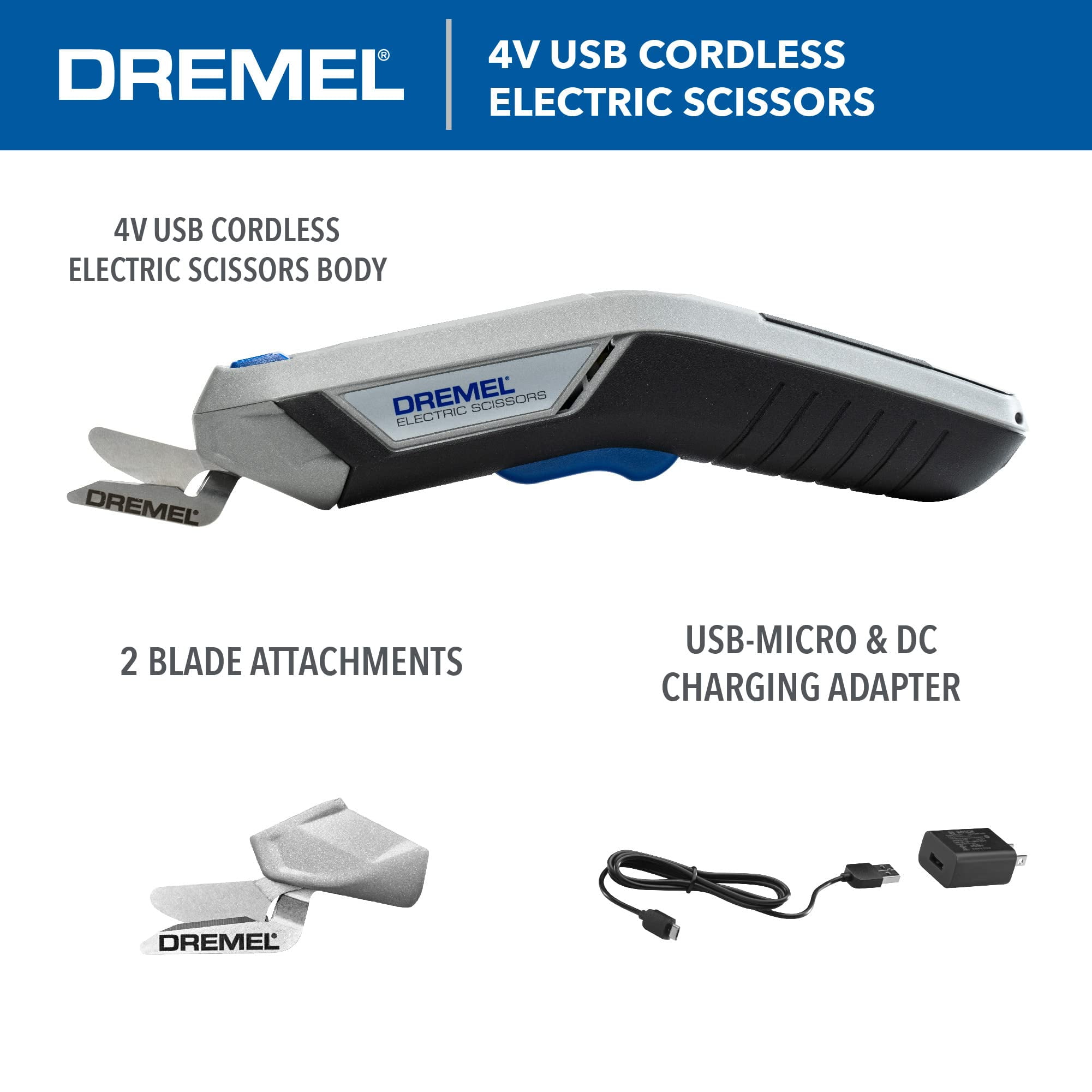 Dremel Cordless 4V USB-C Charged Electric Scissors