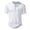 White, variant on Men Shirts Casual Short Sleeve Solid Color Button Up Tee Outdoor Activities Spring Summer Comfortable Tops