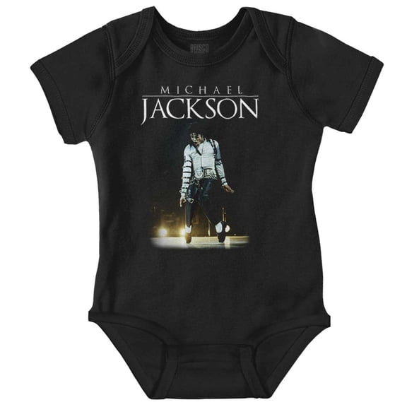 Michael Jackson Bad Tour Toe Stand Gender Neutral Printed Baby Bodysuit Brisco Brands NB