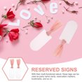 thumbnail image 3 of WHAMVOX Transparent Acrylic Chair Tags for Wedding Decor with Ribbon Design Reusable Hanging Signs 10pcs, 3 of 8