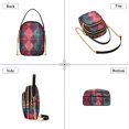 thumbnail image 3 of FORMRS Crossbody Bag for Women Quilted Travel Shoulder Cell Phone Purse with Chain Strap Handbag, Vibrant Green Tartan Pattern, 3 of 7