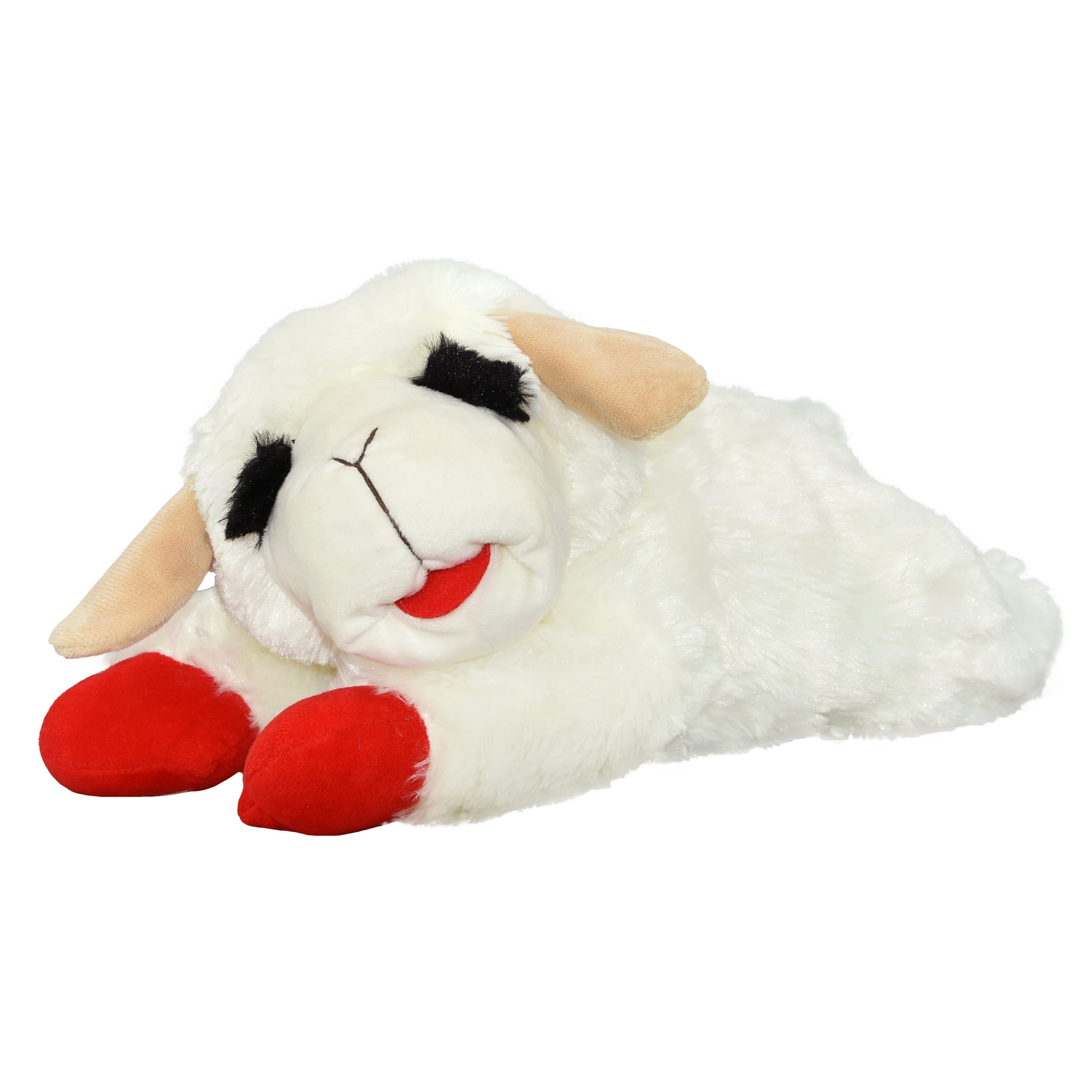 Multipet Lamb Chop Love Companion, Anxiety, Stress Reliever Plush Cuddle Buddy for Dogs with Artificial Heartbeat Sound and Vibration