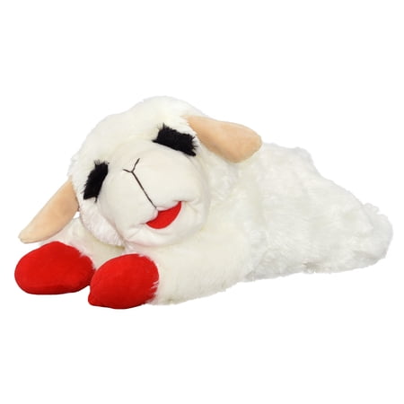 Multipet Lamb Chop Love Companion, Anxiety, Stress Reliever Plush Cuddle Buddy for Dogs with Artificial Heartbeat Sound and Vibration