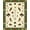 Green Cream Amber, Pattern 3, variant on ODIKA 8'x10' Washable Area Rug Non-Slip Chair-Friendly Mat Fish Fishing Bass Lake Vintage Lure Cabin Motif Tackle Border for Dining Room, Large Office, Lounge