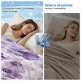 thumbnail image 2 of Purple Flower Cooling Blanket,Lightweight Breathable Summer Throw Blanket with Double Sided Cold Effect,Ombre Botanical Watercolor Floral Spring Picnic Blankets Bed Sheet for Hot Sleepers 30"x40", 2 of 8