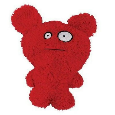 FURZIES DOG TOYS Cute Colorful & Mischevious Soft Plush Squeaker Toy for Dogs (Red Furzie)