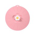 thumbnail image 1 of Reheyre Flexible Anti-deformed Anti-Spill Cover - Hanging Storage, Flower Design - Silicone Food Grade Spill Stopper Lid for Pots - Space Saving, Keep Freshness, 1 of 8