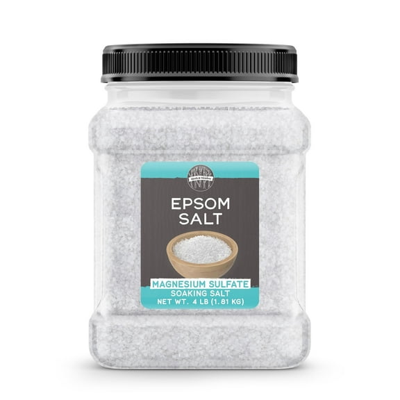 Birch & Meadow Epsom Salt, 4 lb, Pure Magnesium Sulfate, Unscented, Bathing & Soaking