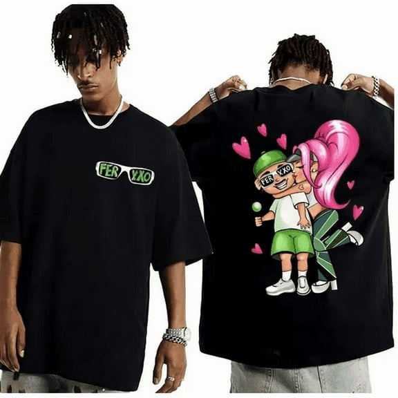 Singer Karol G and Feid Ferxxo Graphic T-shirt for Men Women