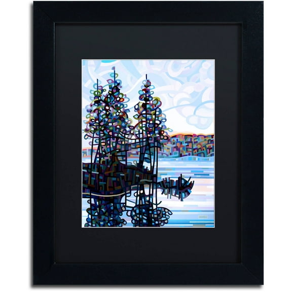 Mandy Budan 'Haliburton Morning' Black Matted Framed Art