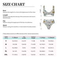 thumbnail image 6 of Wukai Hello Women's Bikini Set Two Piece,wimsuit High Waisted V Neck Twist Front Adjustable Spaghetti Straps Bathing Suit-Small, 6 of 7