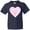 Navy, variant on Inktastic Grandpa's Sweetie Pie with Pink Hearts Youth T-Shirt