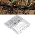 thumbnail image 5 of 250PCS Double Wire Irrigation Hose Clamp Blue White Zinc Corrosion Resistance Hose Tube Spring Clips with Storage Box, 5 of 5