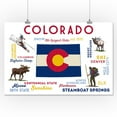 thumbnail image 3 of Steamboat Springs, Colorado, Typography and Icons (16x24 Giclee Gallery Art Print, Vivid Textured Wall Decor), 3 of 3