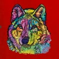 thumbnail image 2 of Colorful Majestic Neon Atric Wolf | Dean Russo Art Animal Lover Womens T-Shirt, Red, XL, 2 of 5