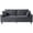 Dark Gray, variant on DEALTOPS 83" Corduroy Loveseat Sofa, 850lbs Heavy Duty 2-Seater Couch, Iron & Wood Frame, Oatmeal Beige