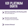 thumbnail image 2 of Mazuri Koi Platinum Ogata, Nutritionally Complete Koi Fish Food for Large Koi, 20lb Bag, 2 of 5
